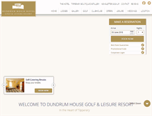 Tablet Screenshot of dundrumhousehotel.com